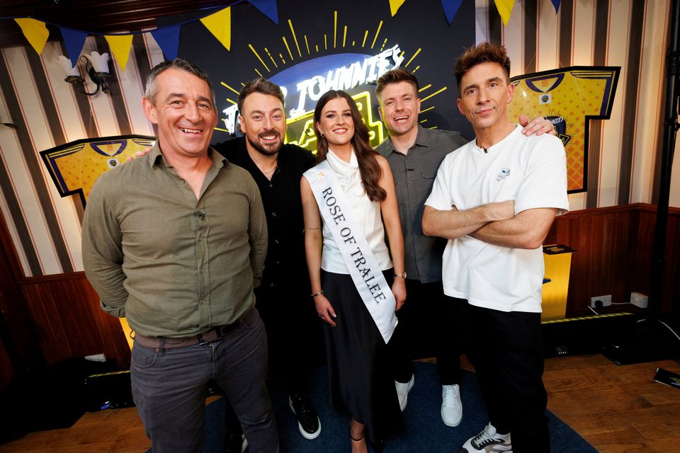 The first in a new run of ‘The 2 Johnnies Late Night Lock In’ featured guests Davy Russell, Katelyn Cummins and Russell Kane. Photo: Andres Poveda